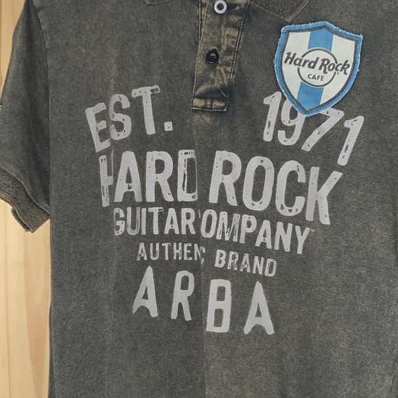 Hard Rock Guitar Company Authentic Polo Shirt - Picture 1 of 3